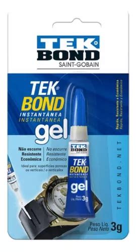 Adhesivo Instantáneo En Gel Ciano 3gr Tek Bond