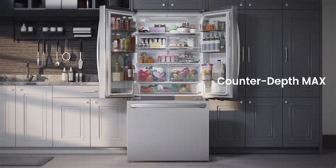 Lg Cu Ft Smart Counter Depth Max French Door Refrigerator