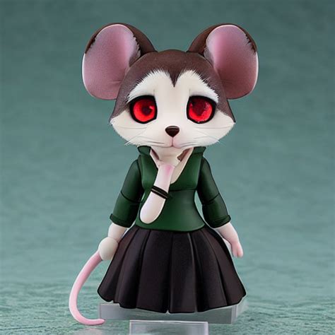 Krea Ai Nendoroid Eyes Kawaii Chibi Furry Female Mouse St