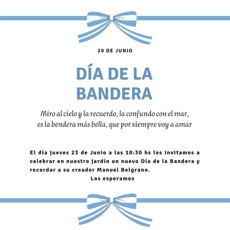 Invitación Día de la Bandera Acto virtual