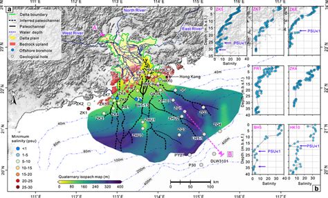 Reconstructed Quaternary Isopach Map And Paleochannels Of The