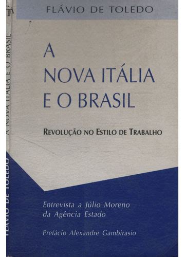 Sebo do Messias Livro A Nova Itália E O Brasil