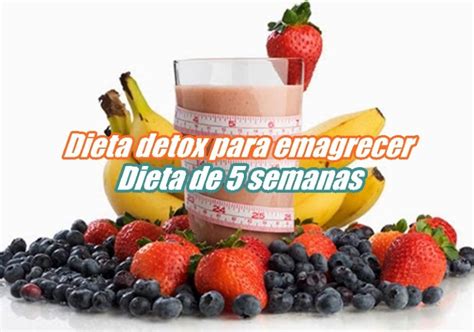 Dieta Detox Para Emagrecer Dieta De 5 Semanas