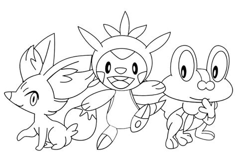 Pokemon Fennekin Coloring Pages