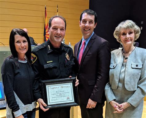 Prescott Valley council honors police chief | The Daily Courier ...