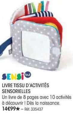 Promo Livre Tissu D Activit S Sensorielles Sensi Bul Chez Oxybul