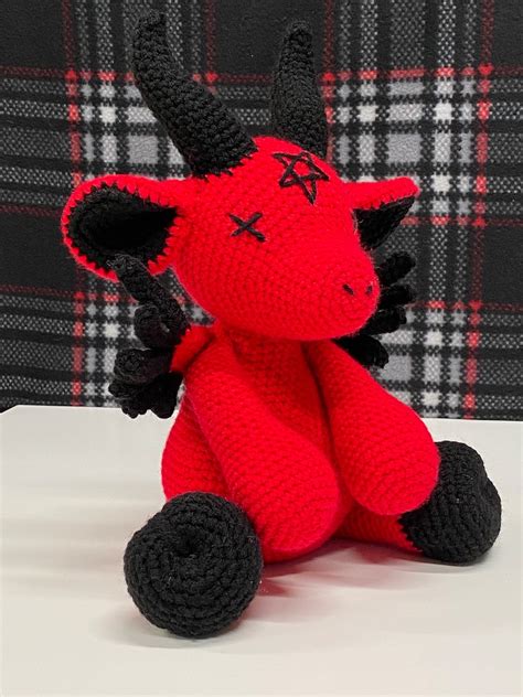 Baphomet Satanic Goat Crochet Plush Pattern Etsy