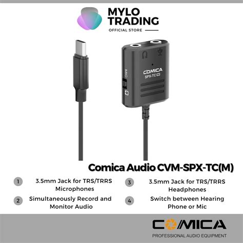 Comica Audio CVM SPX TC M TRS TRRS To USB Type C To Female Adapter