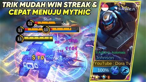 Johnson Trik Mudah Win Streak Cepat Menuju Mythic Build Johnson