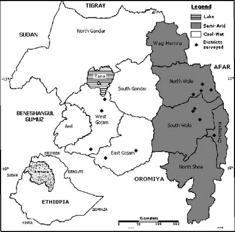 Map Of Amhara Region By Woreda Pdf - Image to u