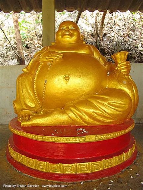 Golden Budai Fat Buddha Tham Wat Thailand