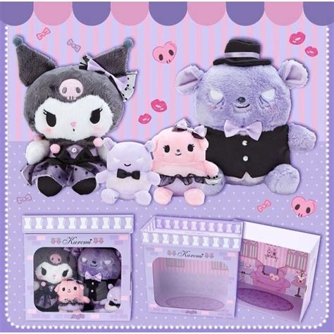 Sanrio Holiday Sanrio Japan Kuromi Baku Dress Up Doll 4 Pc Set