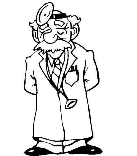 Dibujos De Doctor M Dico Para Colorear Dibujos Online