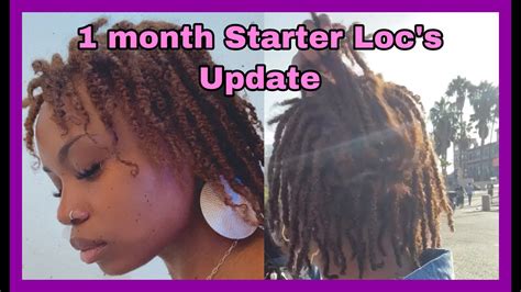 1 Month Starter Loc Update Two Stand Starter Locs Heat Damage