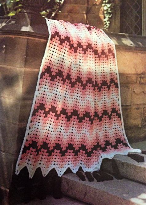 Vintage Ripple Afghan Crochet Pattern