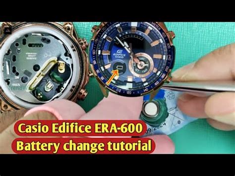 How To Change Battery Casio Edifice Era Trendwatchlab Youtube