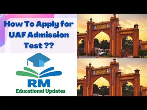 How To Apply For Uaf Admission Test University Of Agriculture