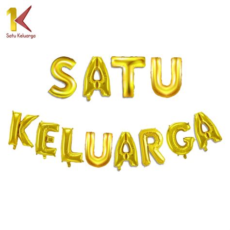 Jual Satu Keluarga Balon Huruf Gold C Balon Nama Ulang Tahun Foil