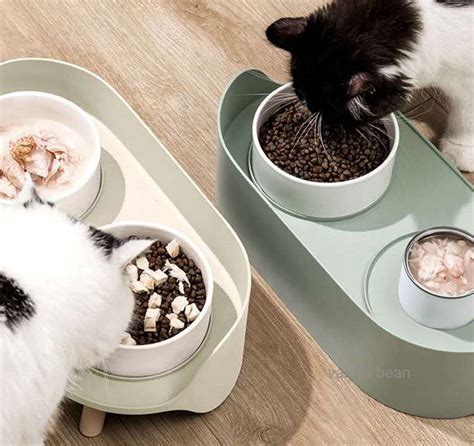 Ceramic Cat Bowl Stand Cat Bowls Elevated Ceramic Dog Bowl - Etsy