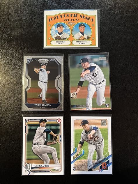 Tarik Skubal Rookie Card Lot X Topps Bowman Heritage Stadium