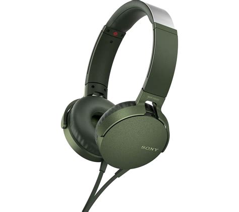 Buy SONY Extra Bass MDR XB550AP Headphones Green Free Delivery Currys