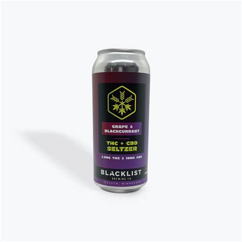 Blacklist Brewing Thc Seltzers Superior Cannabis Company