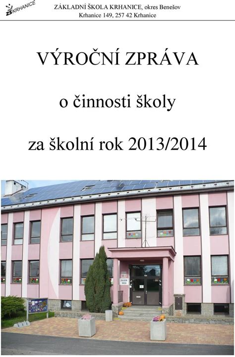 V Ro N Zpr Va O Innosti Koly Za Koln Rok Pdf Sta En Zdarma