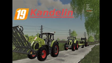 Ls19 Kandelin Heuballen Bergung Mit Claas Schlepper 91 Farming