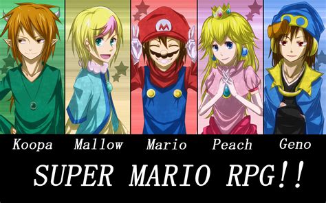 Princess Peach Mario Bowser Geno And Mallow Mario And 1 More