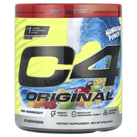 Cellucor C4 Original Pre Workout Hawaiian Punch® Fruit Juicy Red