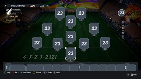 FIFA 23 Custom Tactics 4 1 2 1 2 2 Narrow UltimateFIFA