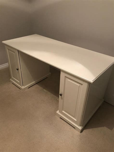 White wooden desk | in Beddau, Rhondda Cynon Taf | Gumtree