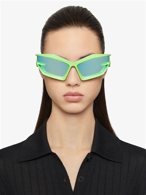 Giv Cut Unisex Injected Sunglasses In Green Givenchy Us