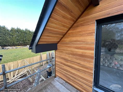 Anthracite Fascia With Durasid Foresta Red Cedar Cladding The Fascia