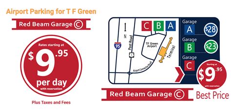 TF Green Airport Parking | Red Beam Garage C