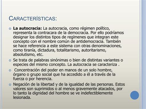 La Autocracia Ppt