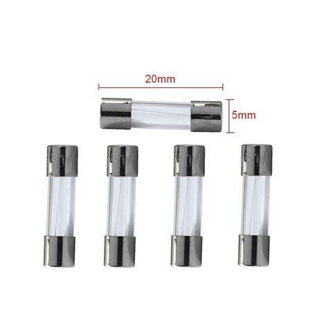 5x Lot Fusibles Verre 5x20mm Lent T315a 250v 315a 8fus076 Accessoires