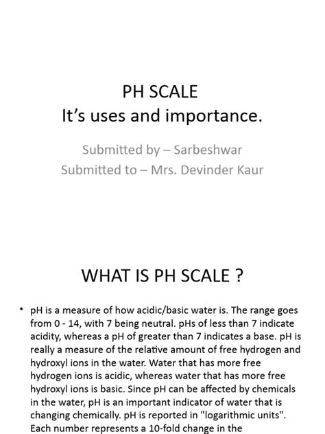 PH Scale | PDF | Ph | Soil