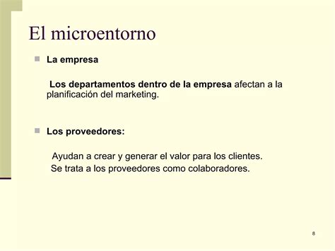 An Lisis Elementos Del Entorno De Marketing Ppt