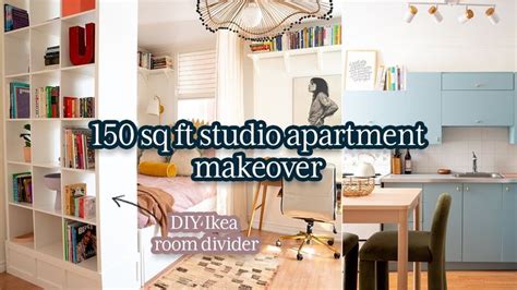 An Apartment Makeover With The Words 150 Sqft Studio Apartment Makeover