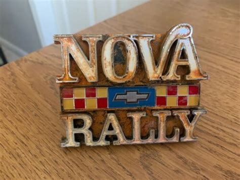 Vintage 1977 1979 Chevrolet Chevy Nova Rally Grille Emblem Ebay