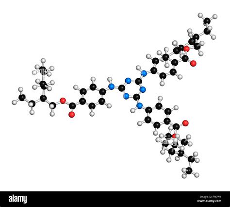 Ethyl formate (ethyl methanoate) molecule. Atoms are represented as ...