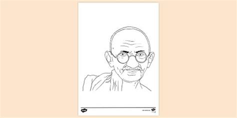 Gandhiji Colouring Pages