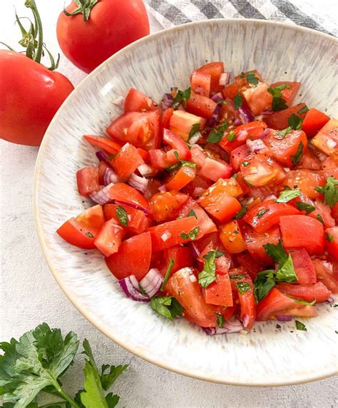 Tomatensalat Mit Zwiebeln Schnell Einfach