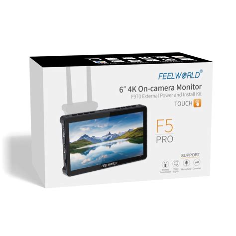 FEELWORLD F5 Pro V4 6 Inch Touch Screen DSLR Camera Field Monitor 3D