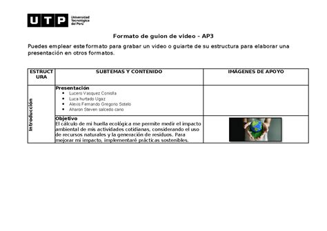 Semana 14 Avance De Portafolio 3 AP3 Individuo Y Medio Ambiente