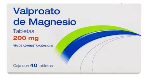 Valproato De Magnesio 200 Mg Con 40 Tabletas