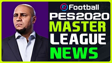 PES 2020 Master League New Cutscenes And Features YouTube