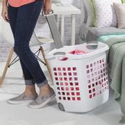 Sterilite Bushel Ultra Wheeled Laundry Basket White