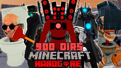 SobrevivÍ 900 Días En Un Apocalipsis De Skibidi Toilet En Minecraft